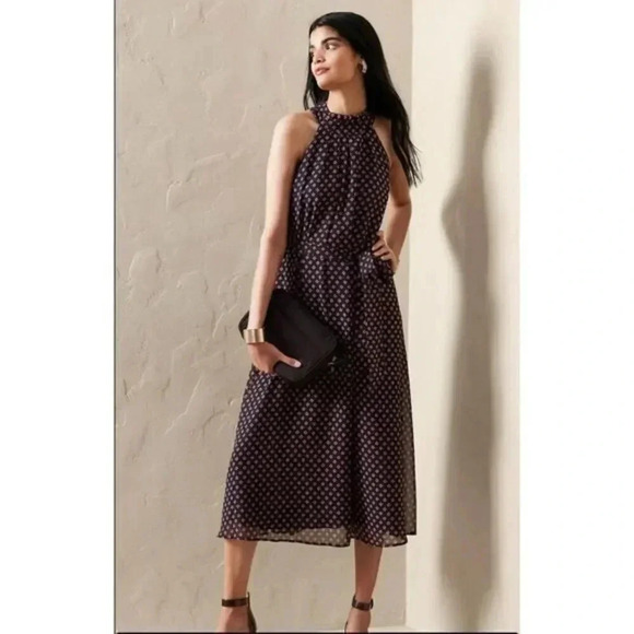 Banana Republic factory HALTER MIDI DRESS - Picture 1 of 6